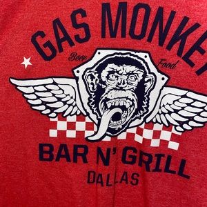 Men’s Red Gas Monkey T shirt